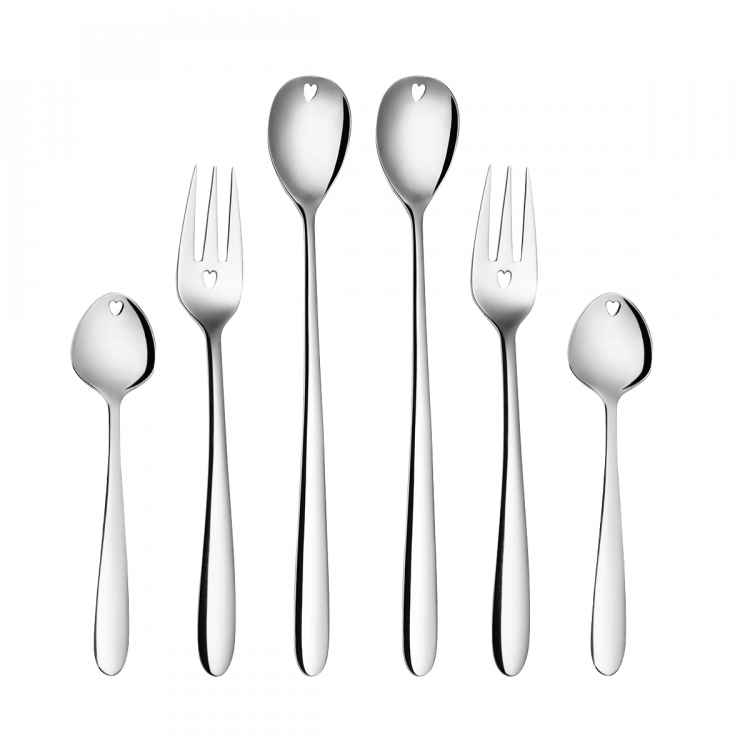 Geschenkset mit Herz 6 tlg. - Love Cutlery