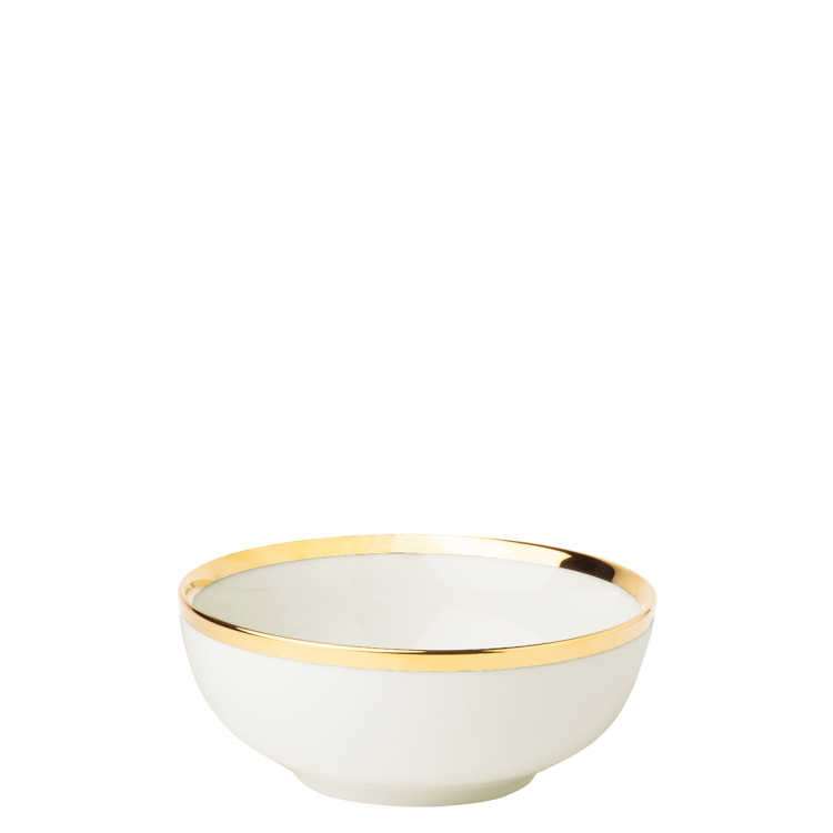 Bowl 16 cm Set 4-tlg. - FLOW Lunasol mit Gold-Rand