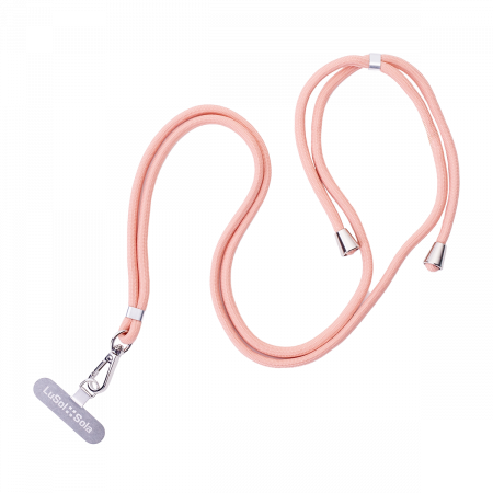 Crossbody Handy Lanyard mit Logo Lusol::Sola, rosa