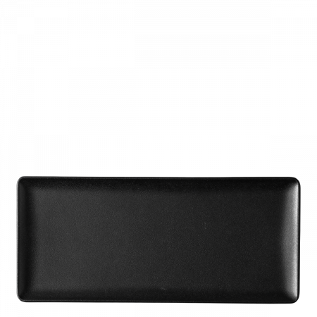 Platte rechteckig 24 x 13 cm - Basic black matt