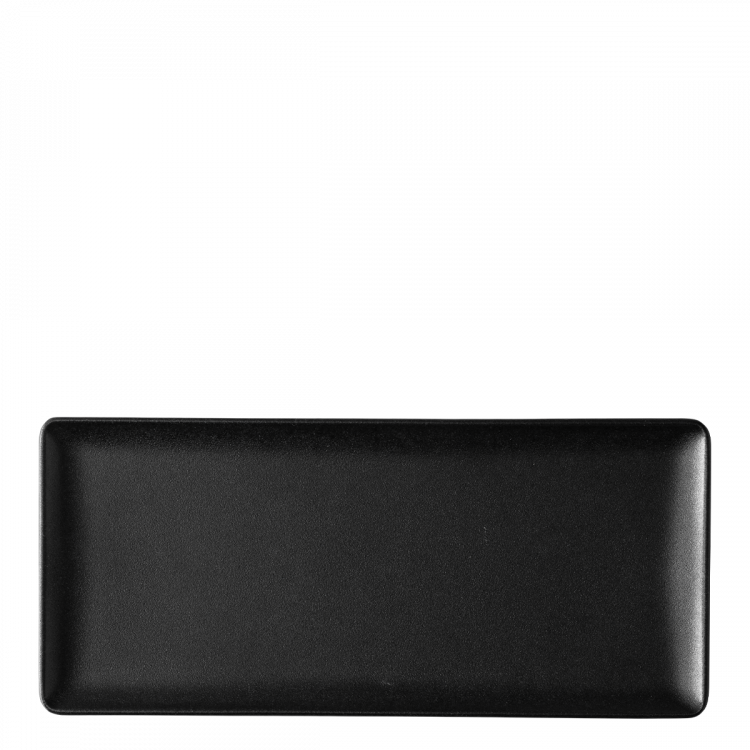 Platte rechteckig 24 x 13 cm - Basic black matt